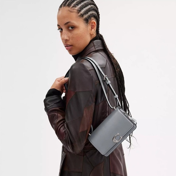 NWT Coach 1941 Bandit Crossbody in Silver / Grey Blue - Picture 13 of 14